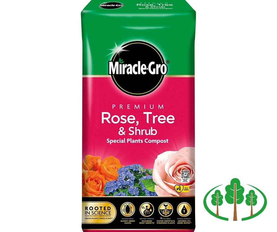MiracleGro® Premium Rose, Tree & Shrub Compost Torwood Garden Centre