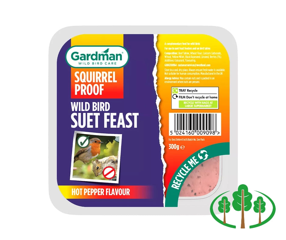 Gardman Squirrel Proof Suet Feast Torwood Garden Centre
