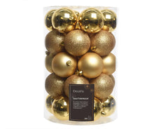 Load image into Gallery viewer, Baubles 8cm - Shatterproof Mix - Light Gold
