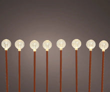 Load image into Gallery viewer, LED Ball Stake Light - Warm White - Set of 8
