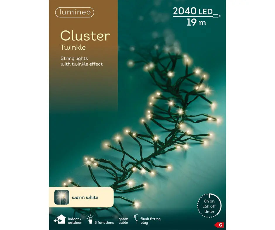 Led Cluster Lights - 2040 - Warm White