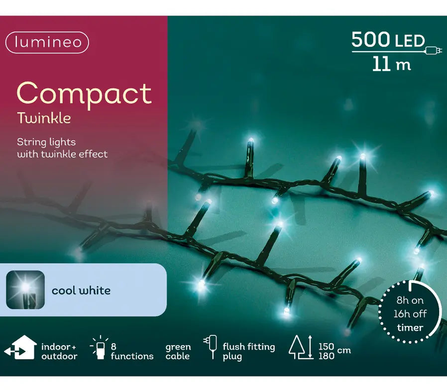 Compact LED Lights L11m Cool White Torwood Garden Centre