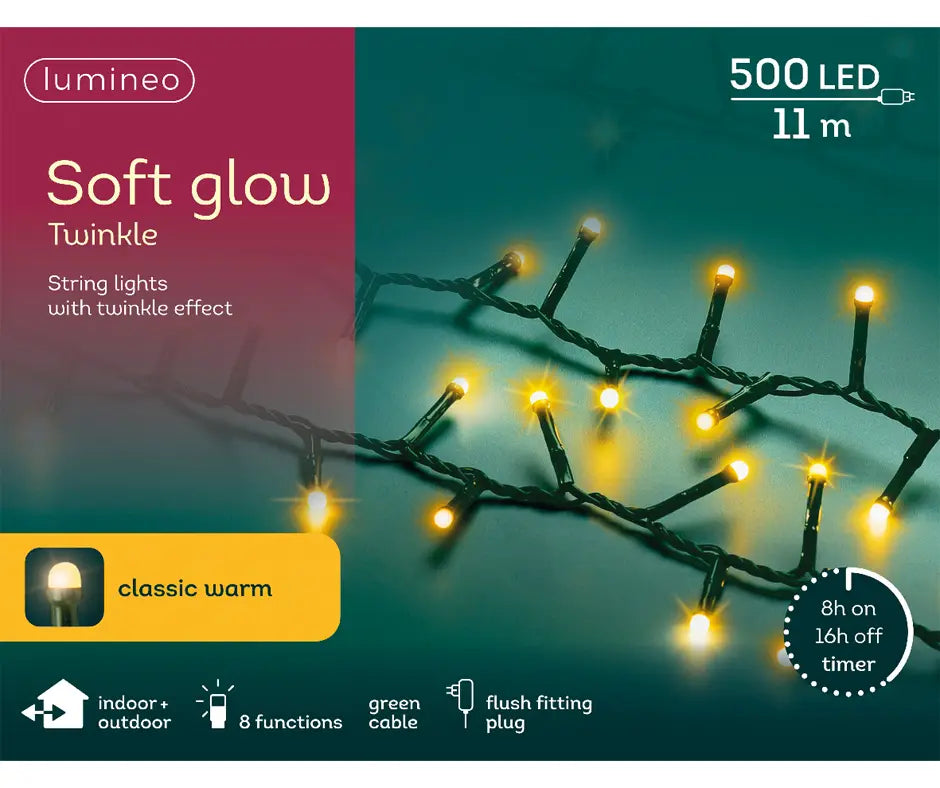 Soft Glow Compact LED Lights - 500 - Classic Warm