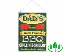 Load image into Gallery viewer, Garden Sign - Dad&#39;s BBQ
