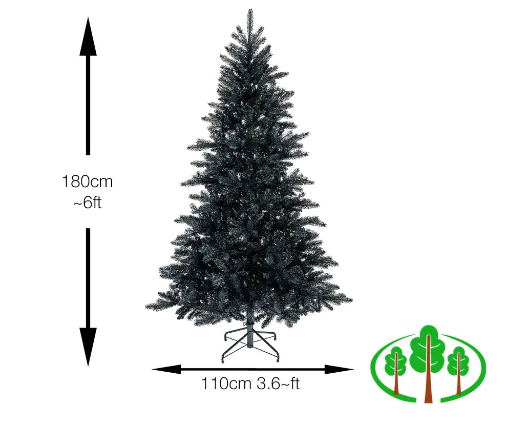 180cm Berlin Fir - Black