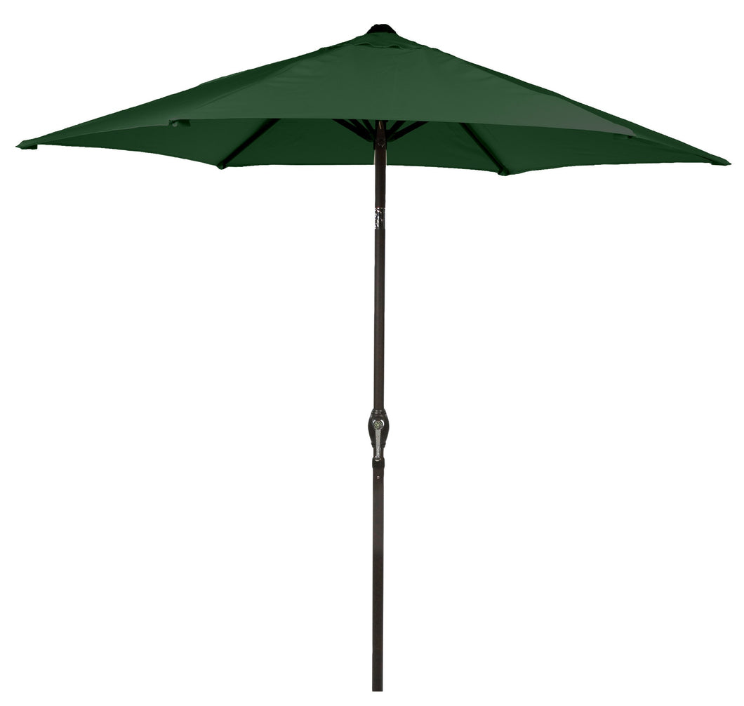 Soleil 2.7M Crank And Tilt Parasol - Forest Green