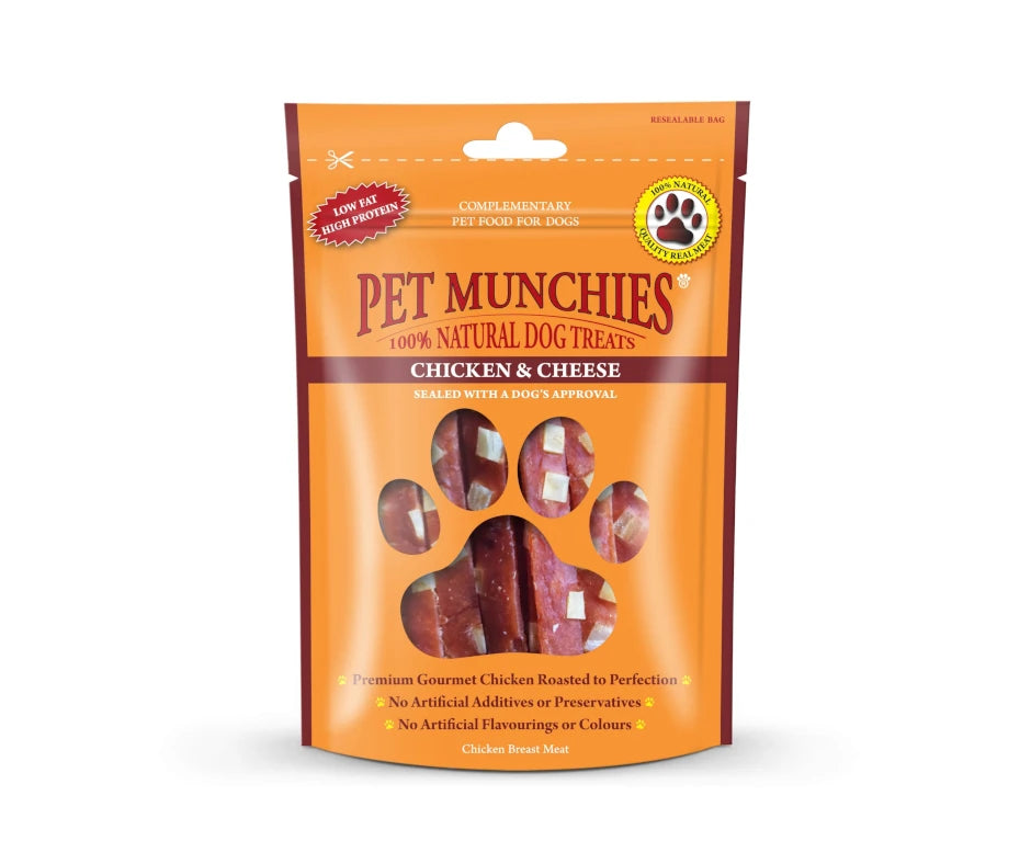 Pet Munchies Chicken & Cheese 100g