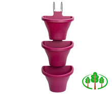 Load image into Gallery viewer, Corsica Vertical Forest 24cm Set of 3 Cherry Red
