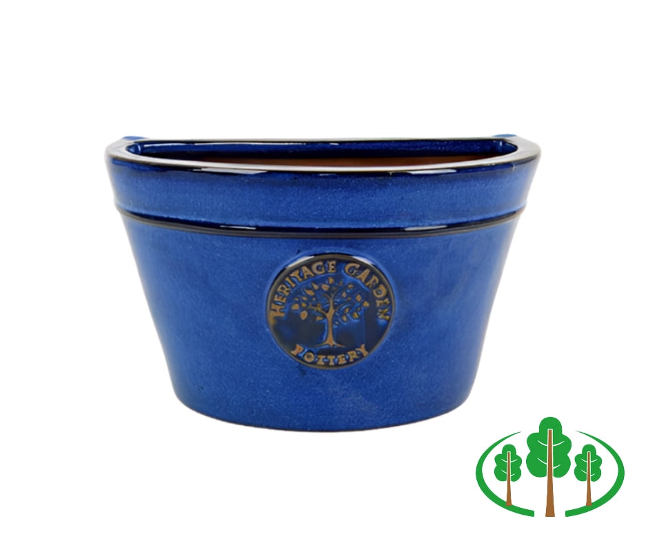 Edwardian Wall Pot Blue 35cm