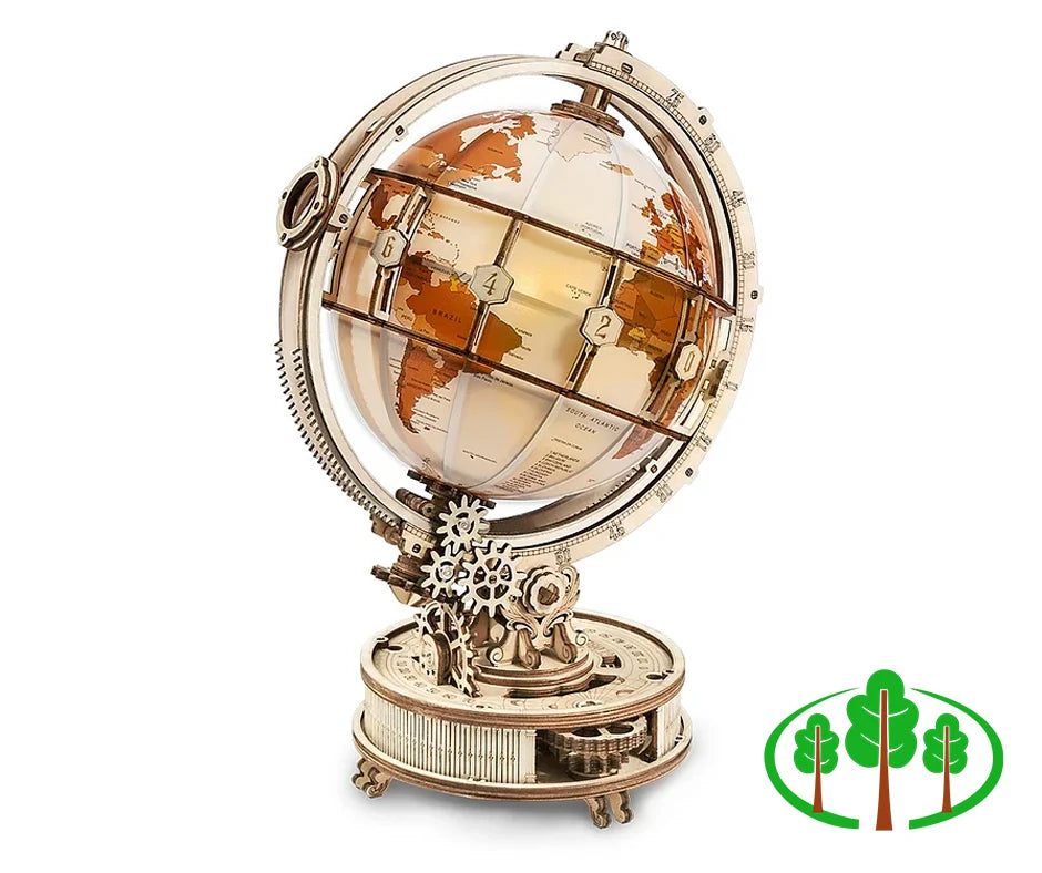 Luminous Globe 3D Wooden Puzzle