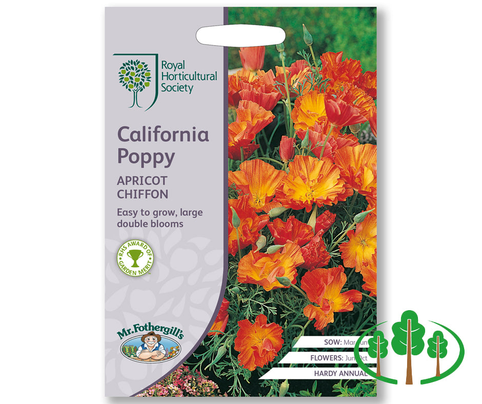 RHS-CALIFORNIA POPPY Apricot Chiffon