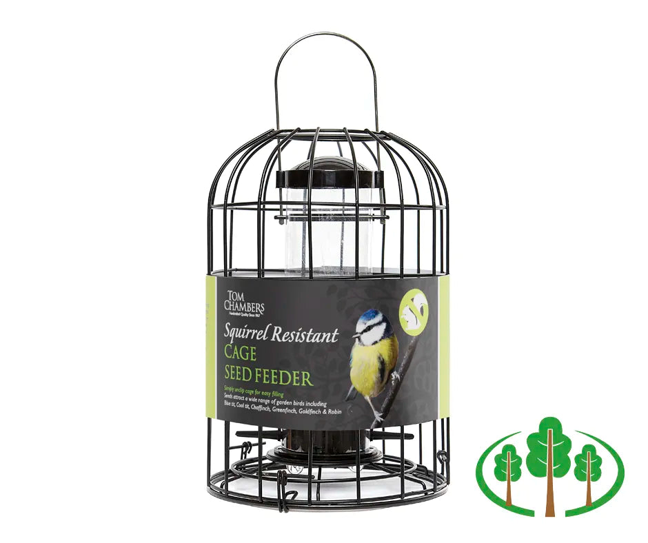 Tom Chambers Squirrel-Proof Cage Seed Feeder