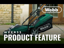 Load and play video in Gallery viewer, Webb Classic 33cm (13&quot;) Electric Rotary Lawnmower
