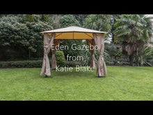 Load and play video in Gallery viewer, Eden 2.5m X 2.5m Gazebo with Curtains - Grey
