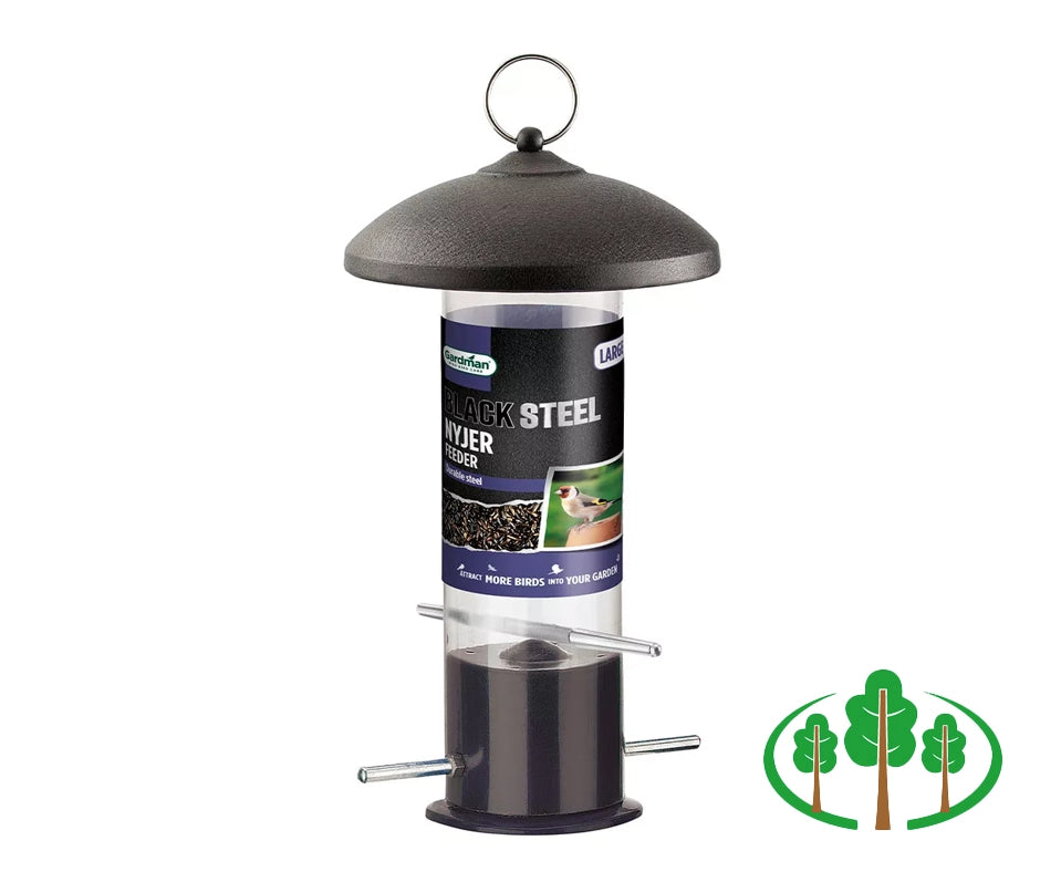 Gardman Black Steel Nyjer Seed Feeder – Torwood Garden Centre