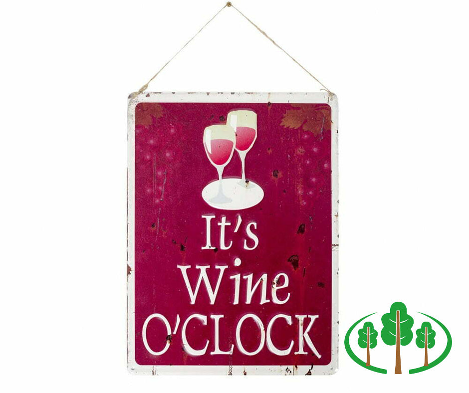 Garden Sign - It's Wine O'Clock