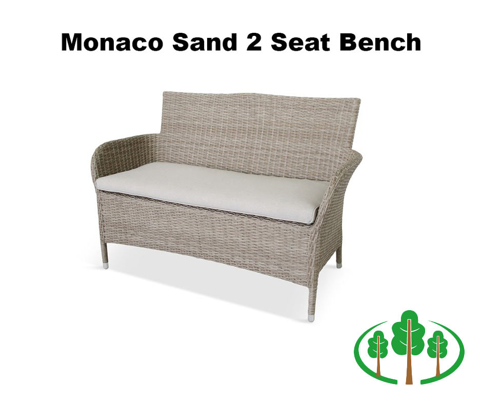 Monaco Sand 2 Seater Bench