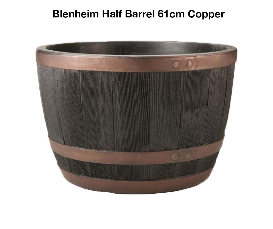 Blenheim Half Barrel 61cm Copper