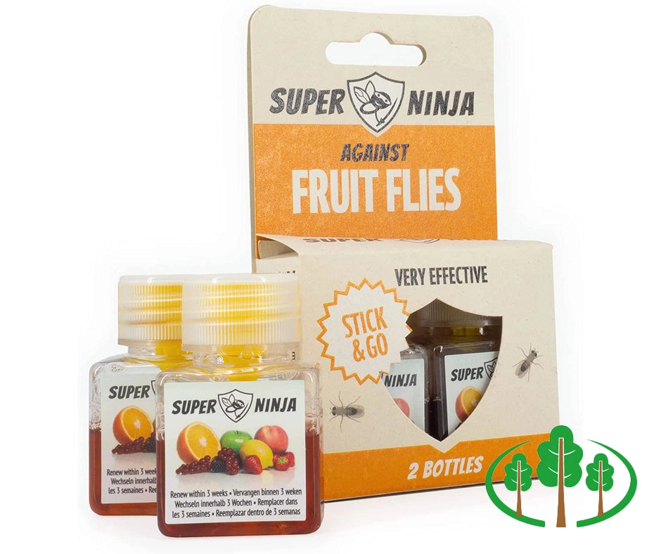 Super Ninja Fruit Fly Traps for Indoors - Highly Effective Ecological Fruit  Fly Trap - Environmentally Responsible Fruit Fly Killer - User Friendly 