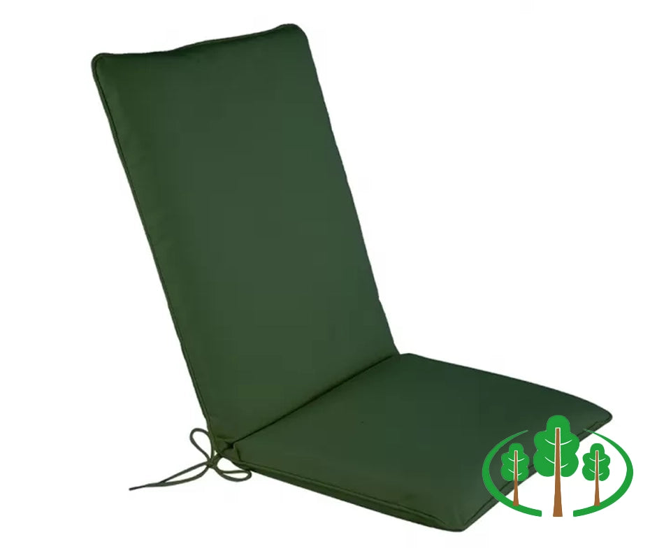 Cushion - Seat Pad with Back - Green (Pack of 2)