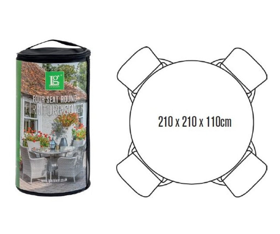 Cover - Leisuregrow - 4 Seat Round Dining Set Cover