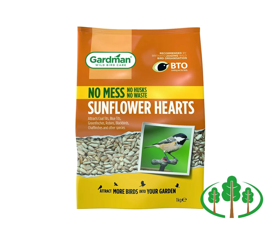 Gardman No Mess Sunflower Hearts 1Kg
